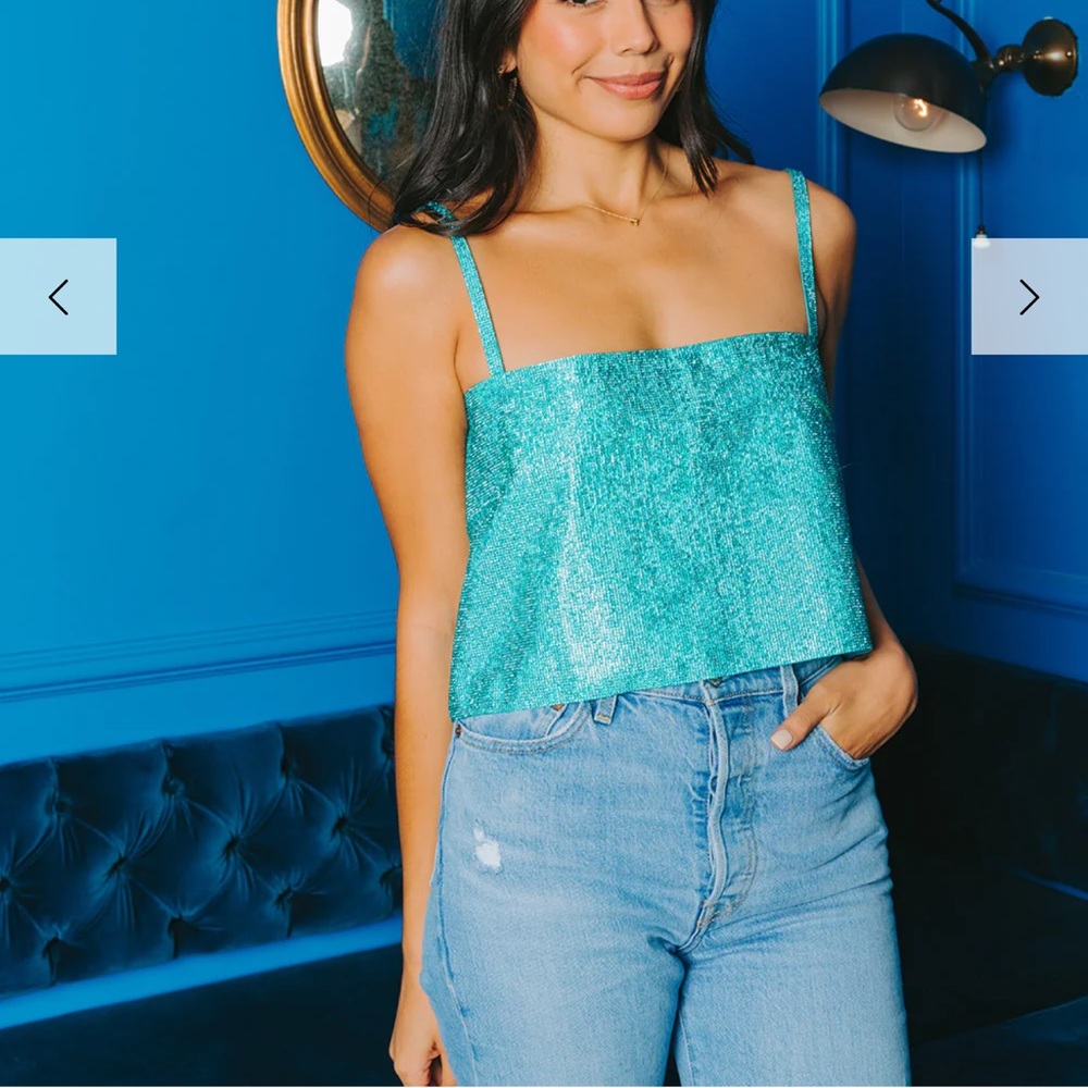 BuddyLove GirlyGirl Rhinestone Crop Top